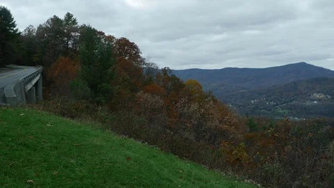 Panoramic view at highlands of Blue Ridge Mountains 스톡 동영상 82802213
