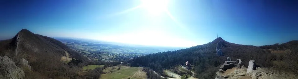 Panoramic View from the Hill Foto stock