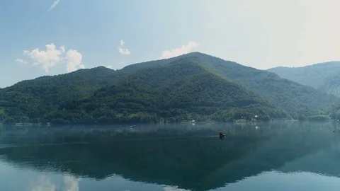 Panoramic View Of Hilly Landscape Stock Footage 94731866