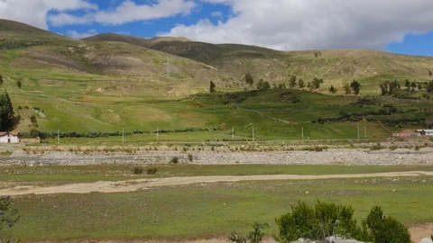 Panoramic View of  Huaraz mine Stock Footage 106447268