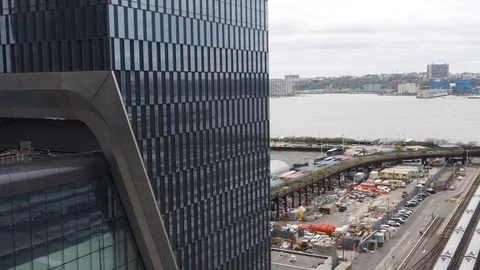 Panoramic view of the Hudson river Stock Footage 108616088