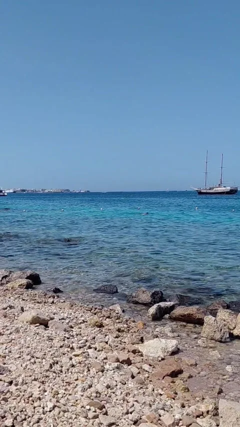 A panoramic view of the Hurghada city Stock Footage 336213374