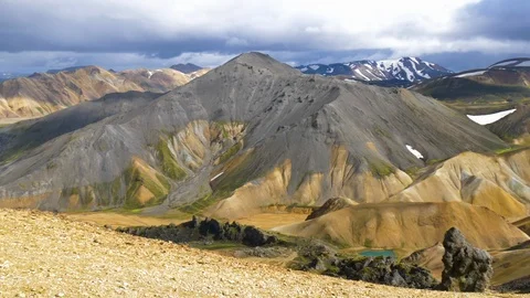 Panoramic view in Iceland Vídeo Stock 124265523