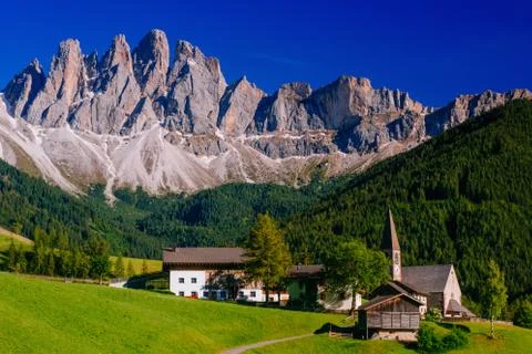 Panoramic view of idyllic summer Stock Photos