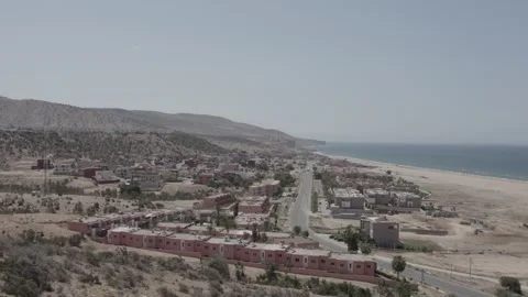 A panoramic view of Imi Ouaddar, north of Taghazout and Agadir, Morocco Stock-Footage 242492607