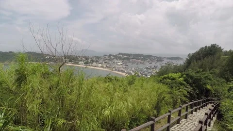 Panoramic view of the island, Cheung Chau Island, Hong Kong Stock Footage 149495396