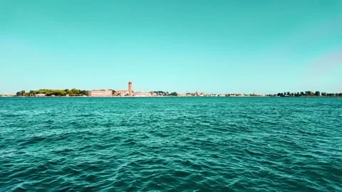 Panoramic view of the islands of Venice Stock Footage 280771111