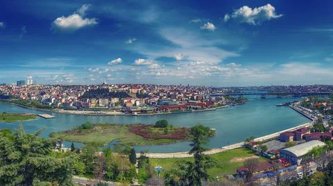 Panoramic view of Istanbul Stock-Fotos