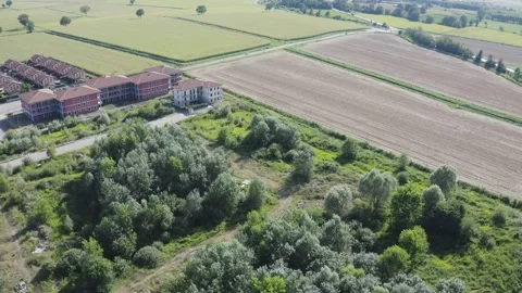 Panoramic view in italian countryside Stock Footage 145942432