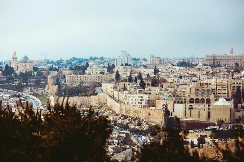 Panoramic view of Jerusalem Foto stock