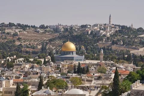 Panoramic View Jerusalem Stock Photos