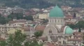 Panoramic view of Jewish Synagogue, Florence, Italy HD Footage