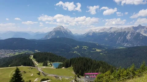 Panoramic view of Karwendel Alps Austria 스톡 동영상 169725800