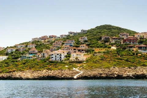 Panoramic view of Kas bay Stock Photos