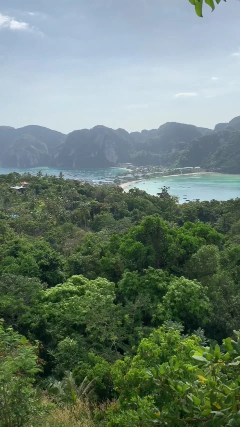 Panoramic view in Kho Phi Phi 库存影片 344768854