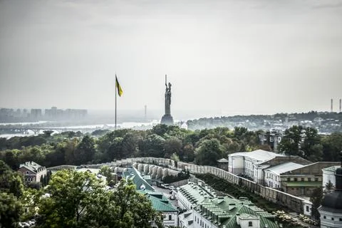 Panoramic view of Kiev Stock Photos