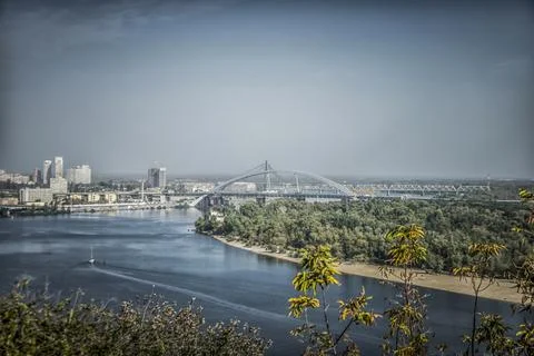 Panoramic view of Kiev Stock Photos
