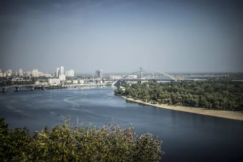Panoramic view of Kiev Stock Photos