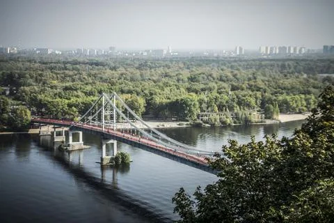 Panoramic view of Kiev Stock Photos