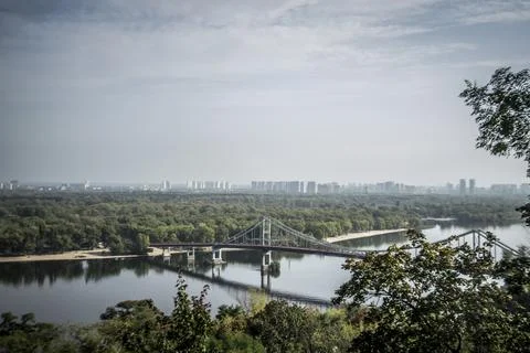 Panoramic view of Kiev Stock Photos
