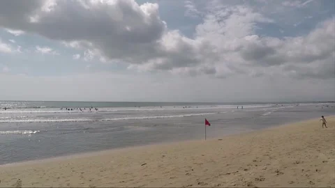 Panoramic View, Kuta beach, Bali, Indonesia 스톡 동영상 303066862
