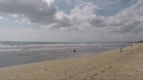 Panoramic View, Kuta beach, Bali, Indonesia Видео 303068506