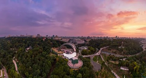 Panoramic view of Kyiv Foto stock