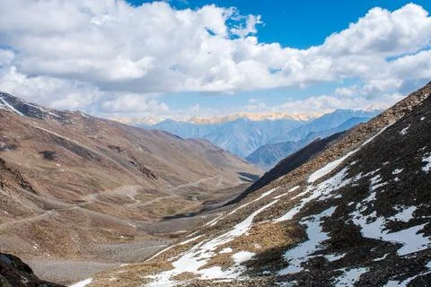 Panoramic view of Ladakh Stock Photos