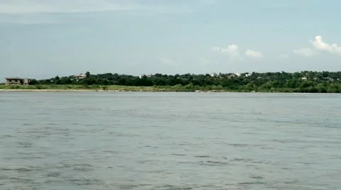 Panoramic view of a lagoon in Oaxaca state  in Mexico Stock Footage 45478957