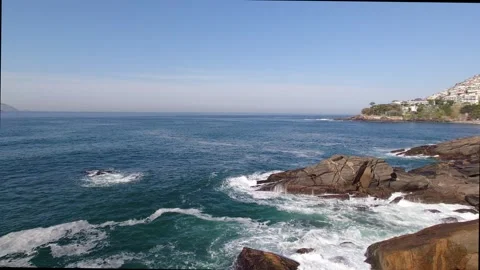 Panoramic view of Leblon Viewpoint in Rio de Janeiro Brazil Stock Footage 255327730