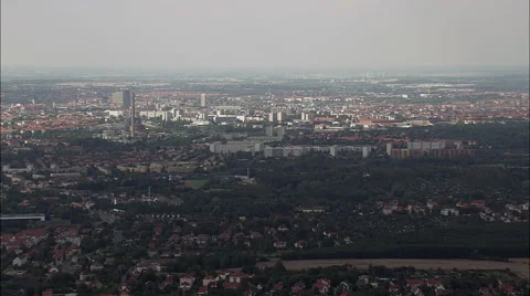 Panoramic view of Leipzig 스톡 동영상 66821263