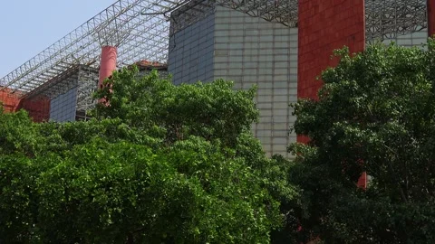 Panoramic view of LIC Jeevan Bharti Building in New Delhi. Stock Footage 318397955