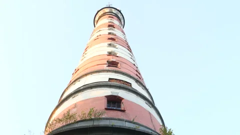 Panoramic view of lighthouse Stock Footage 95982056