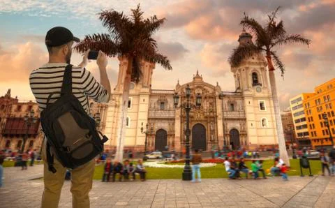 Panoramic view of Lima Stock Photos