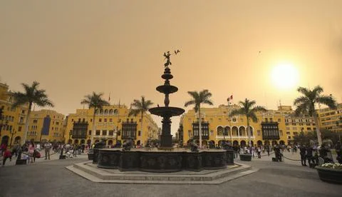 Panoramic view of Lima Stock Photos