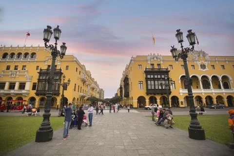 Panoramic view of Lima Stock Photos