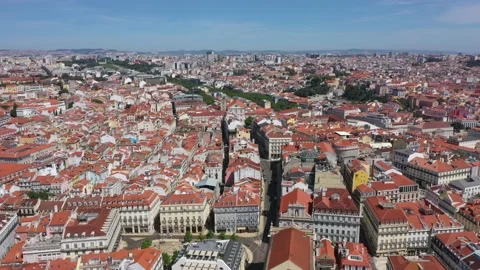 Panoramic View Of Lisbon Video stock 204977438