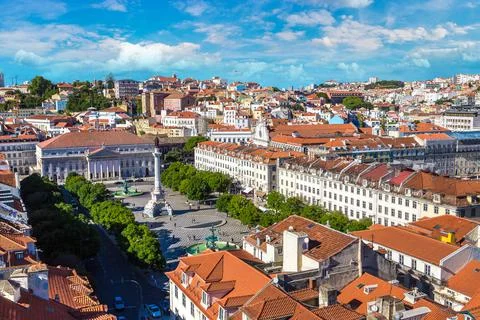 Panoramic view of Lisbon Foto stock