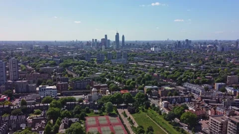 Panoramic view of London Stock Footage 195754147