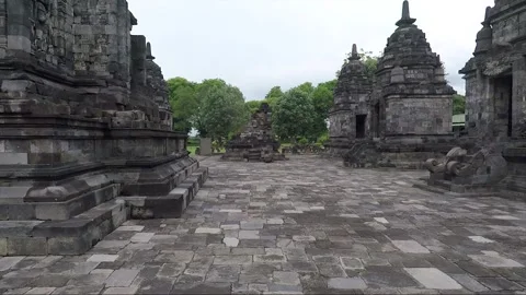 Panoramic View, Lumbung Temple Compound, Java, Indonesia 库存影片 306088870