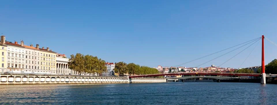 Panoramic view of lyon Stock Photos