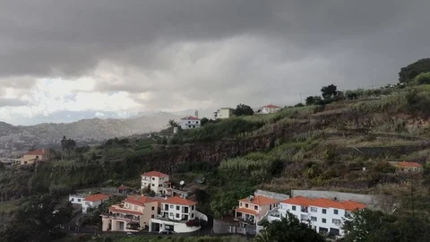Panoramic view of Madeira, Portugal Stock Footage 100300997