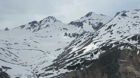 Panoramic view on major caucasus ridge Stock Footage 136519409