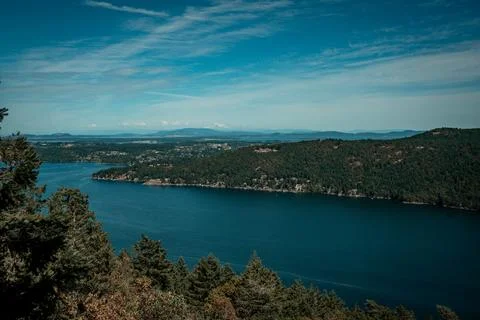 Panoramic view in Malahat Stock-Fotos