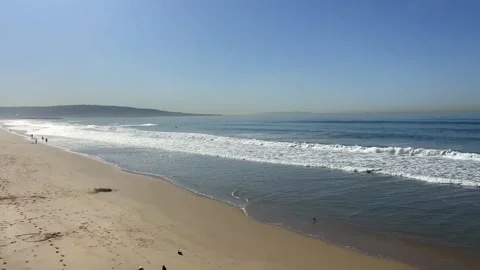 Panoramic view on the Manhattan Beach in Los Angeles Stock-Footage 327943196