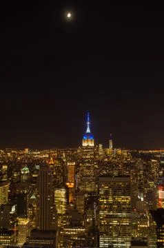 Panoramic view of Manhattan Stock Photos