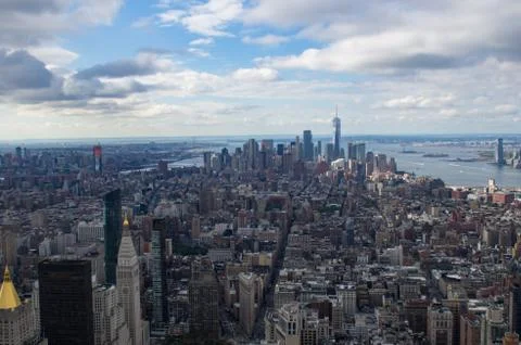 Panoramic view of Manhattan Stock-Fotos