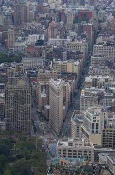 Panoramic view of Manhattan Stock Photos
