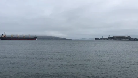 Panoramic view from Marina Green in San Francisco Stock Footage 114219552