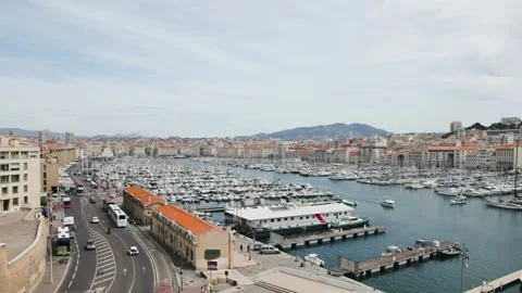 Panoramic view of Marseille Stock Footage 241501170
